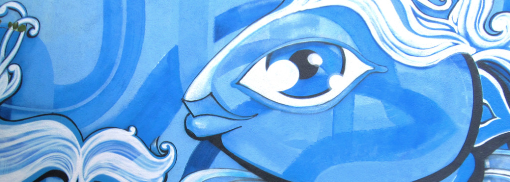 blue fish girl